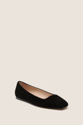 Black Suede Nadia Flats