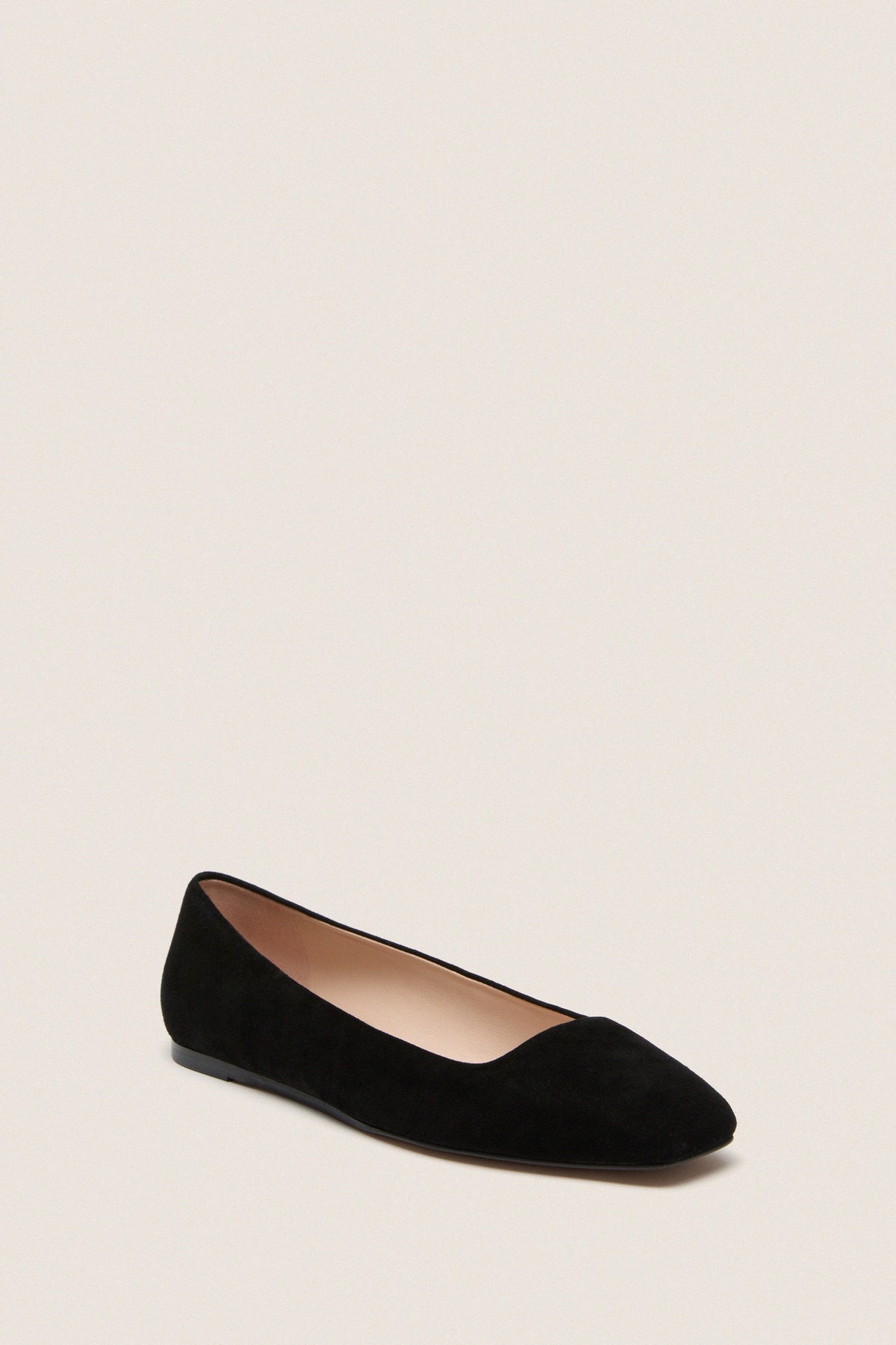 Black Suede Nadia Flats