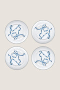 Blue Ribbon Dinner Plates (Set of 4)