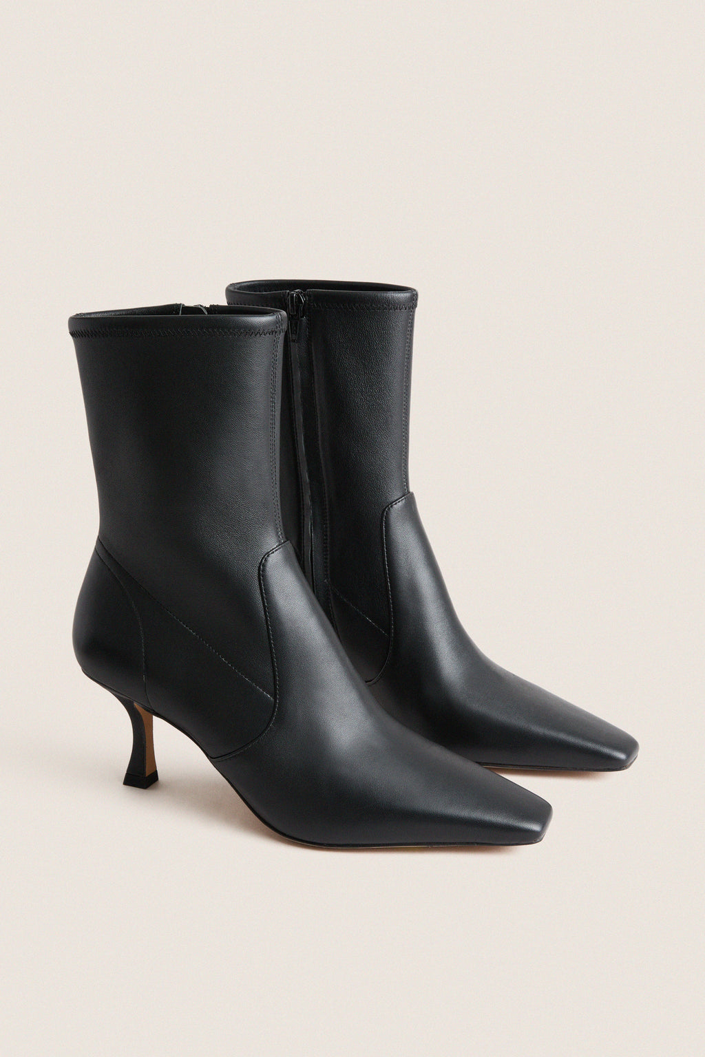 Black Leather Madelyn Boots