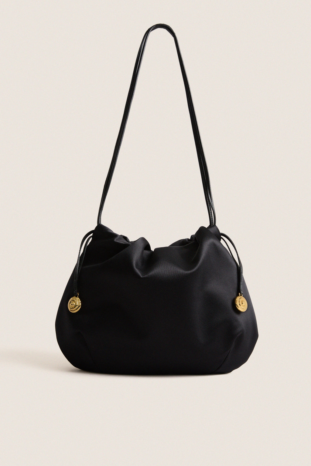 Black Satin Charm Pouch