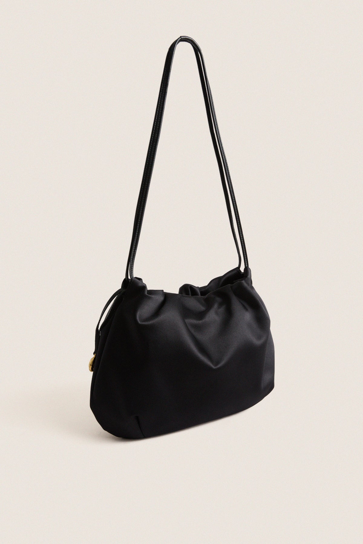 Black Satin Charm Pouch
