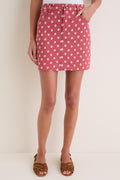 Antique Rouge Diamonds Organic Studio Pocket Skirt
