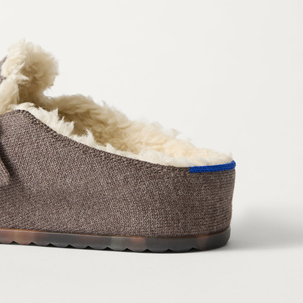 The Teddy Buckle Clog - Porcini