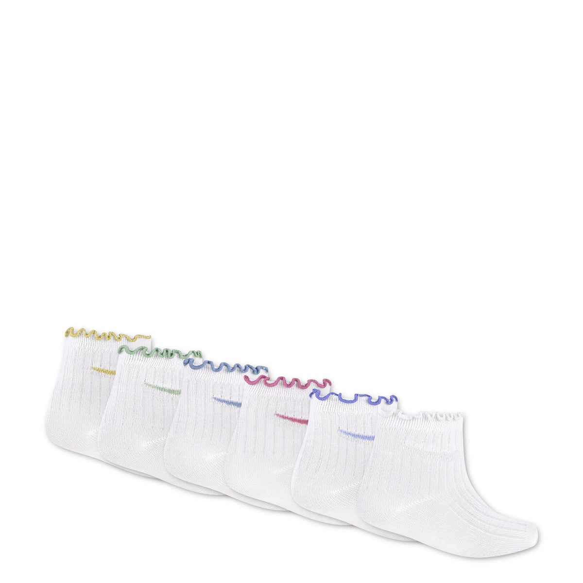 6 Pack X-Small Lettuce Welt Ankle Sock