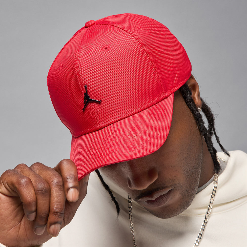 Jordan Rise Cap Structured Curved Bill Metal Jumpman Strapback