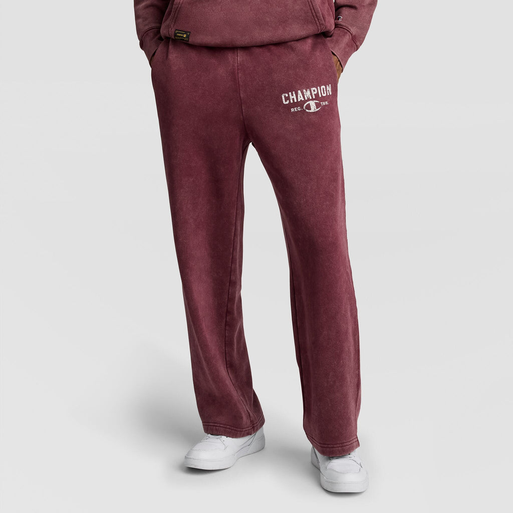 Mineral Wash Open Hem Pants