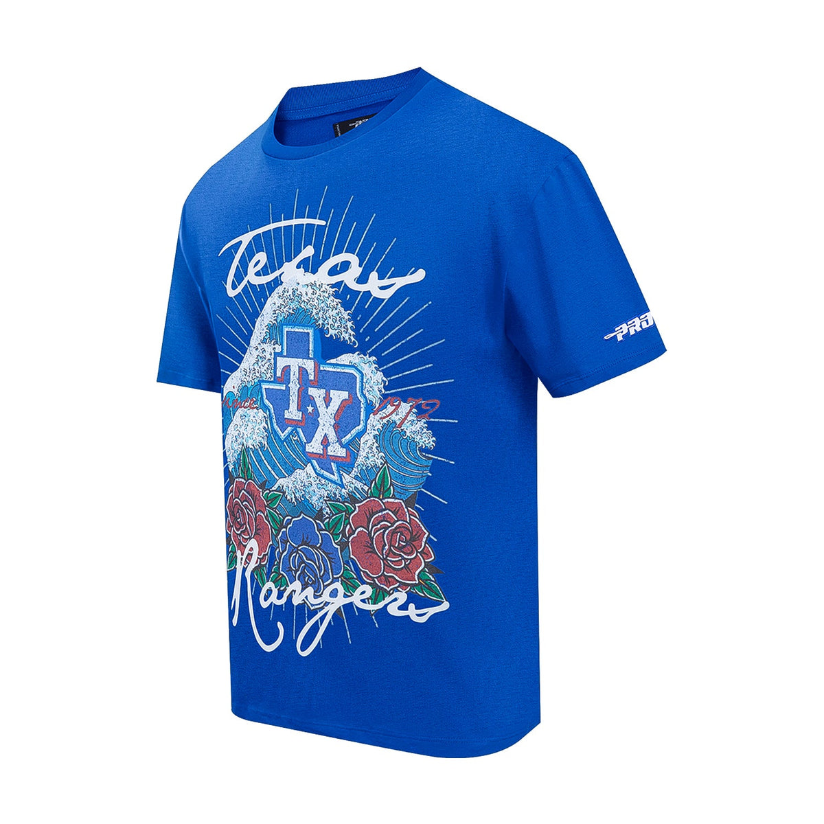 Texas Rangers Wave & Roses Tee - Mens