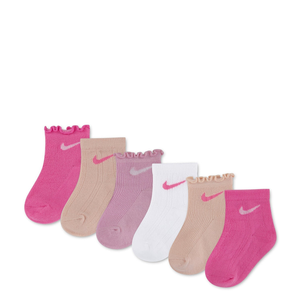 6 Pack Toddler Textured Ankle Sock