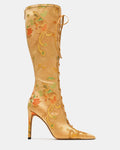 MAXINE CHAMPAGNE OLIVE BROCADE