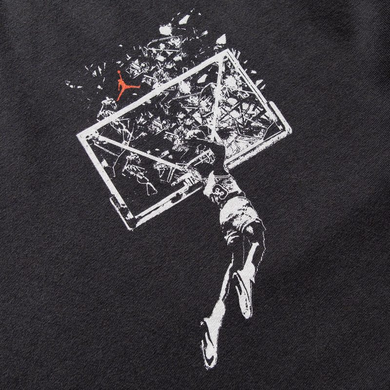Jordan Brooklyn Oversized Graphic Tee - Off Noir/Sail
