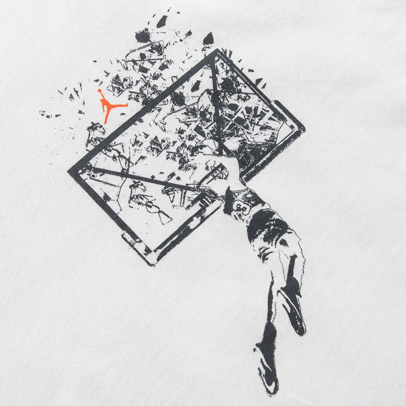 Jordan Brooklyn Oversized Graphic Tee - Sail/Off Noir