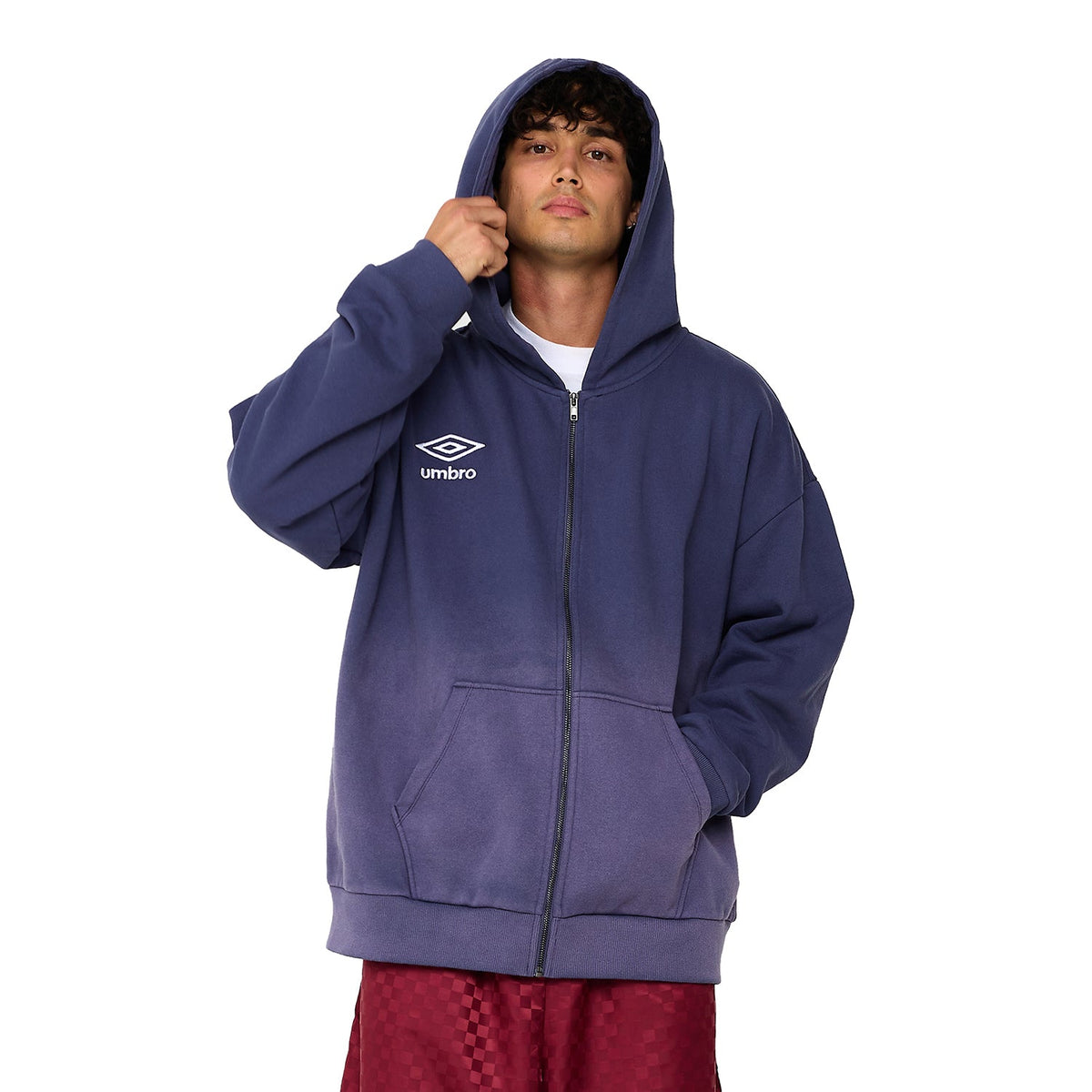 WSS Athletic x Umbro Diamond Zip Front Hoody - Mens