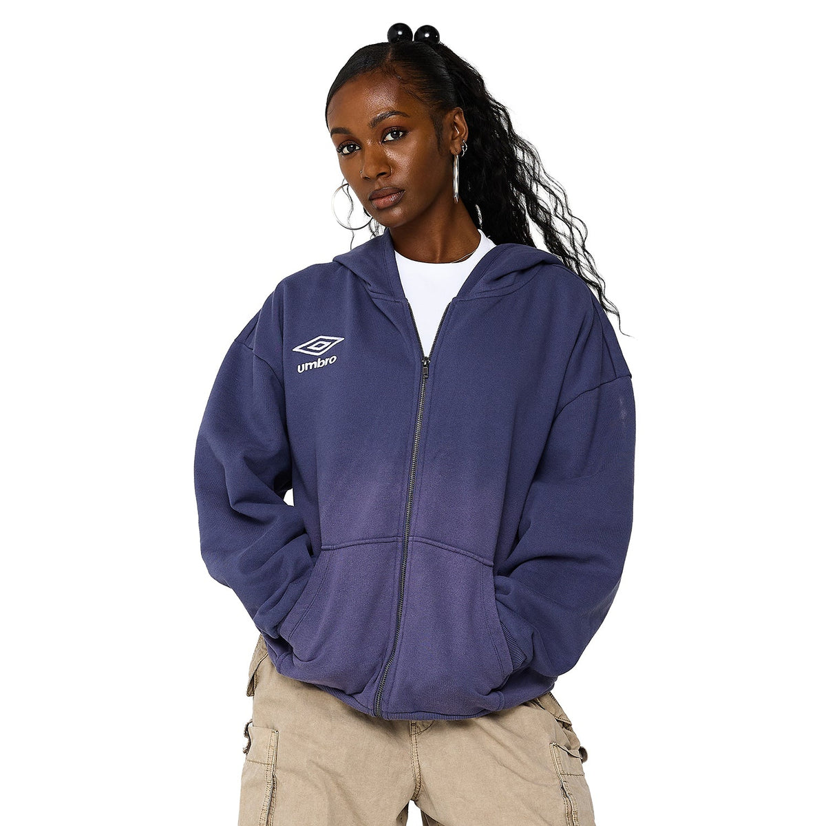 WSS Athletic x Umbro Diamond Zip Front Hoody - Mens