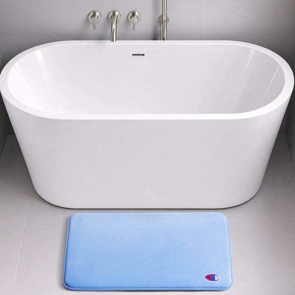 Logo Patch Memory Foam Bath Mat