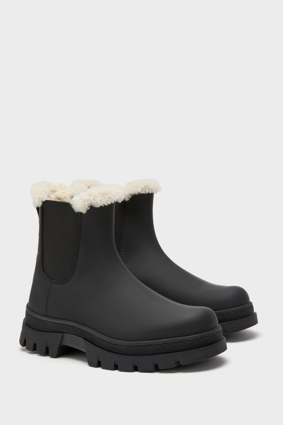 Black Leather Highland Boot