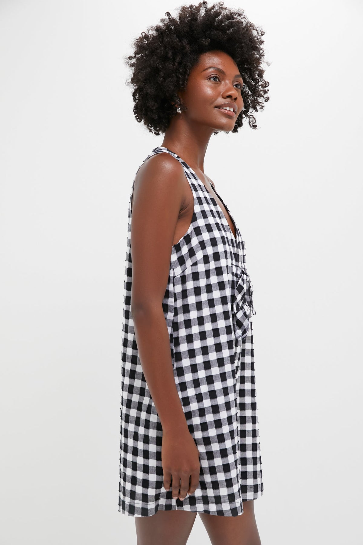 Black Gingham Myla Romper